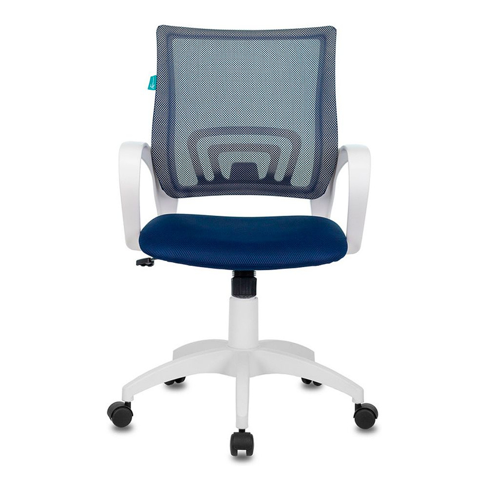 Кресло Бюрократ "CH-W695N", ткань, пластик, белый, темно-синий - 2