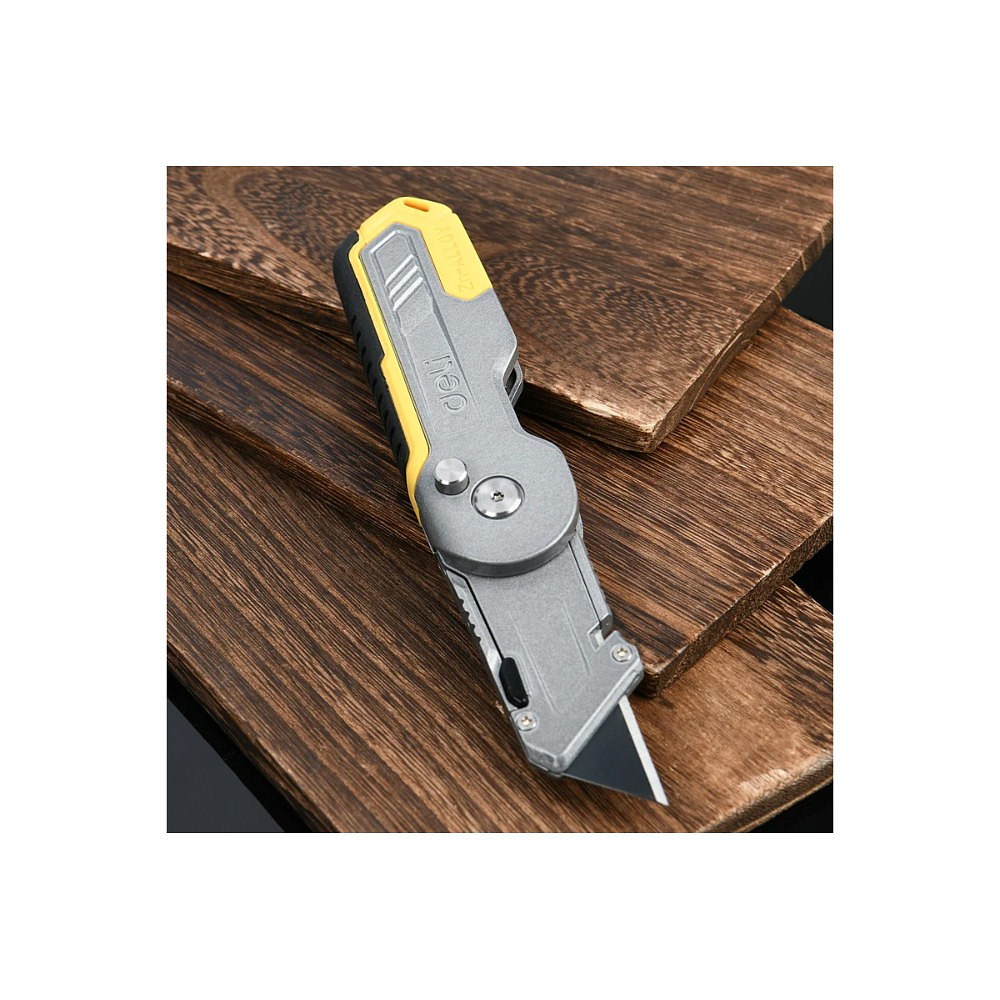 Нож строительный Deli YS EDL007Z, 19 мм, складной, трапеция - 5