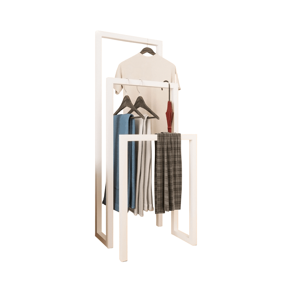 Вешалка напольная ALLERD 120 GEON, белый муар