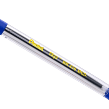 Ручка шариковая "BK410", 1.0 мм, прозрачный, стерж. синий