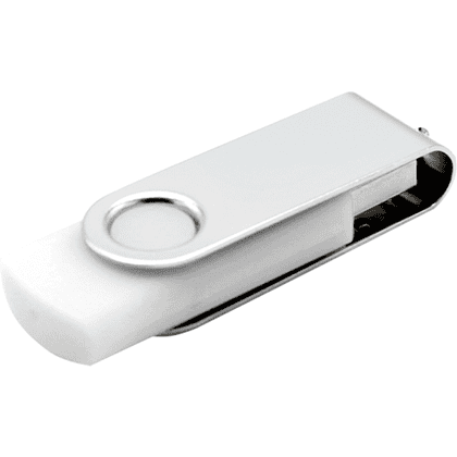 USB Flash 2.0 16 Gb VDF-008, пластик, метал, белый  