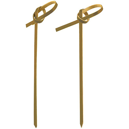 Пика узелок 9 см, бамбук, 100 шт./упак - 2