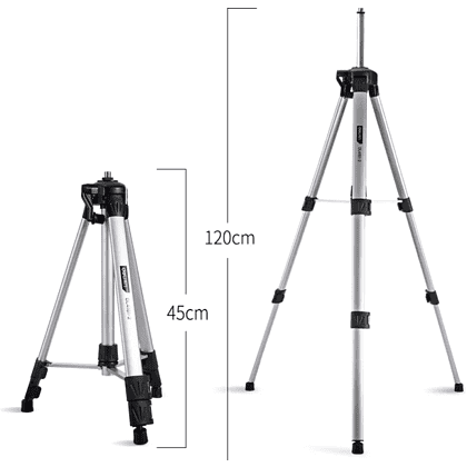 Штатив для лазерного уровня "Deli", 0,4-1,2 м., черный - 3