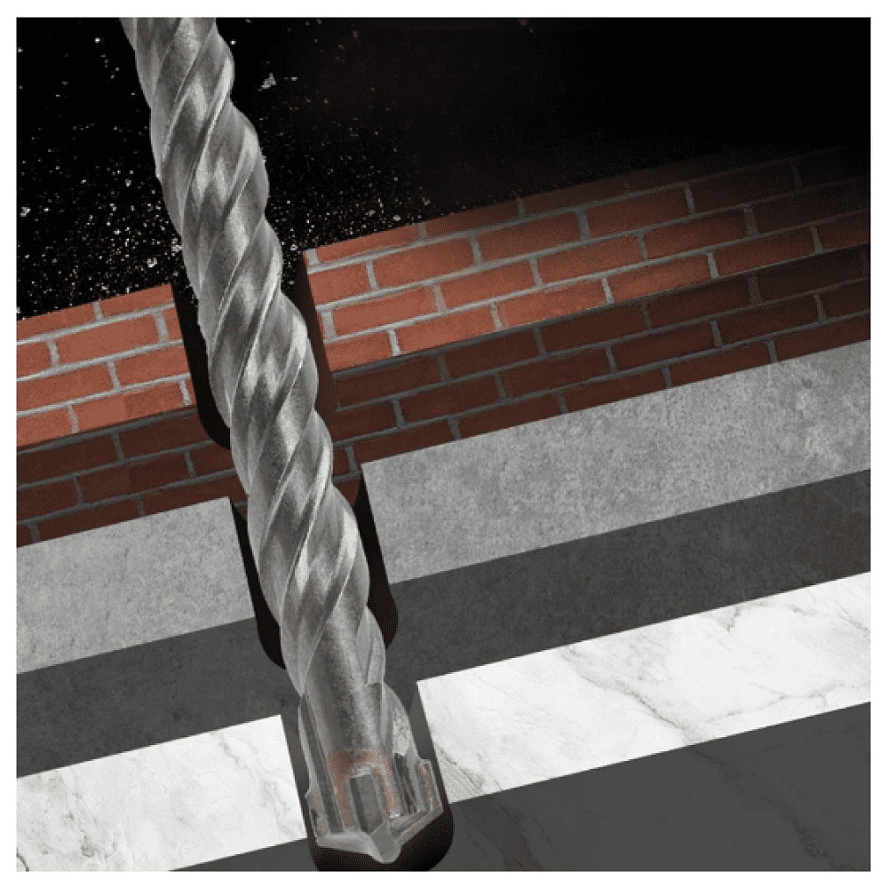 Бур по бетону Deli YS EDH-Y14210, 14 x 210 мм, SDS-PLUS - 4