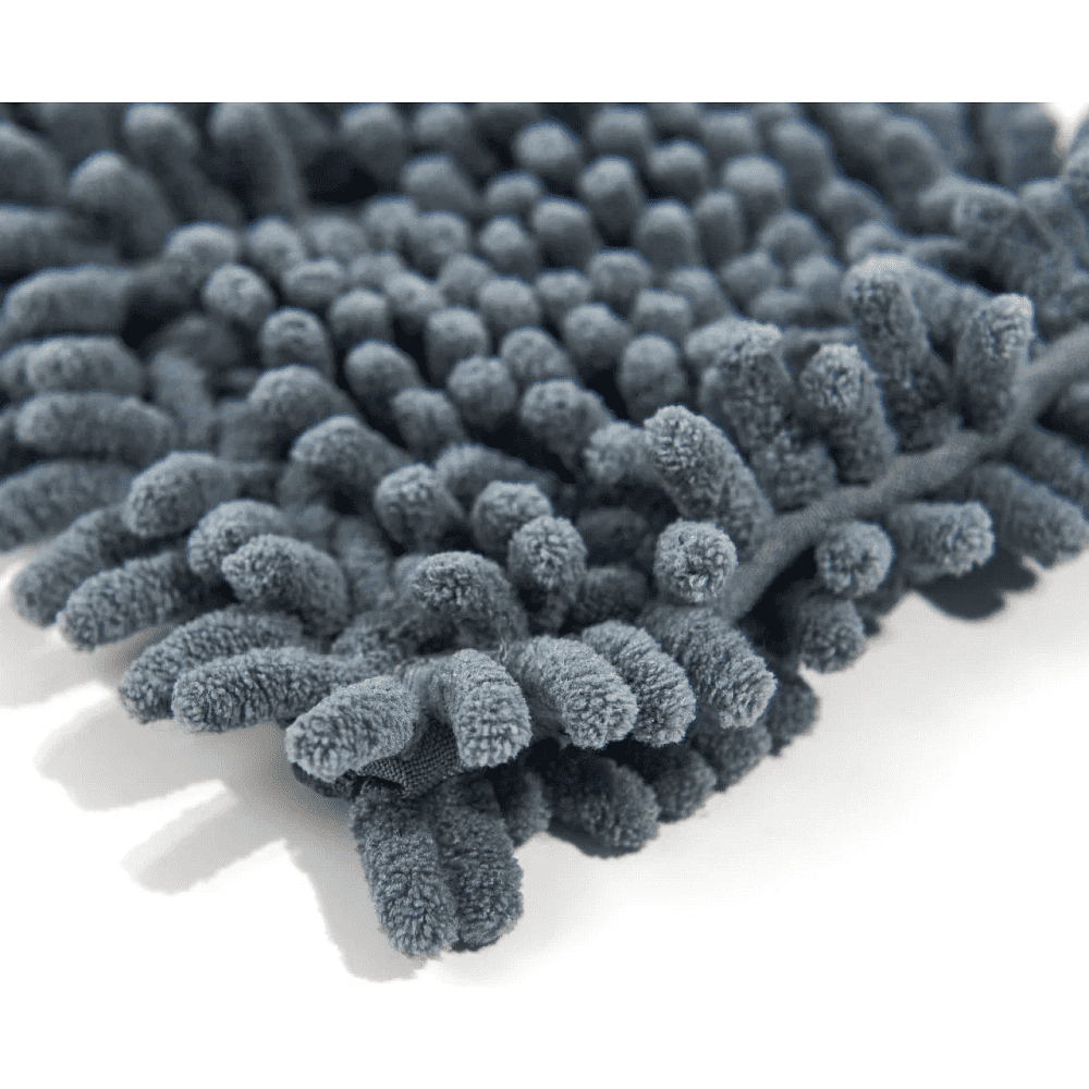 Насадка для плоской швабры 42х14 см, шенилл, на резинке, серый - 5