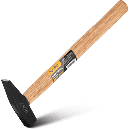 Молоток слесарный Deli YS DL442200, 0.2 кг, деревянная рукоятка