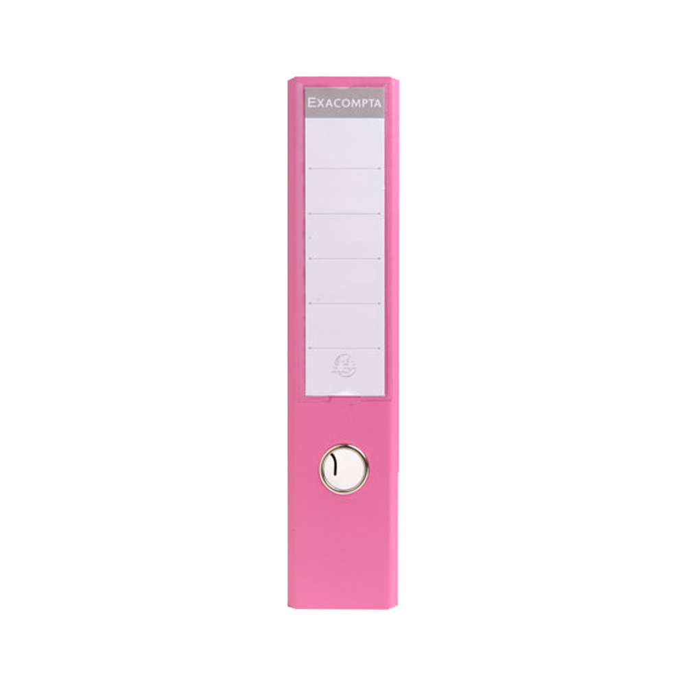 Папка-регистратор, A4, 70 мм, ПВХ, розовый - 4