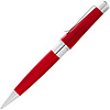 Ручка шариковая автоматическая "Cross Beverly Translucent Red Lacquer", 0.7 мм, красный, серебристый, стерж. черный - 2