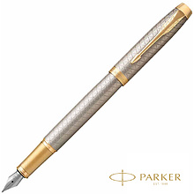 Ручка перьевая Parker "IM Warm Silver GT"