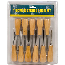 Резцы по дереву "Сонет", набор 11 шт., блистер