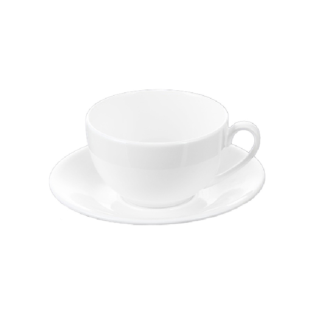 Чашка с блюдцем "WL-993000/1С", фарфор, 250 мл, белый