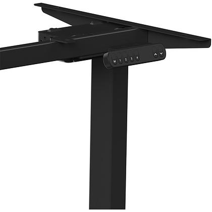 Стол с электроприводом WellDesk Prime 1300x675х18 черный/дуб денвер трюфель (9191461+9072454) - 6