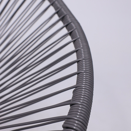 Кресло садовое AksHome RIMINI, искусственный ротанг, серый - 11