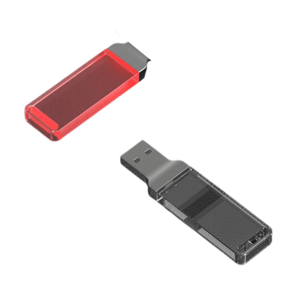 USB Flash накопитель 2.0 16 Gb ZC-005, пластик, металл, красный