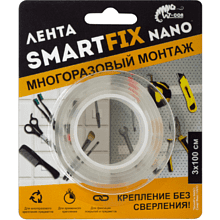 Лента монтажная двусторонняя 30 мм x 1 м SmartFix Heavy SMN3010T д/многократного монтажа