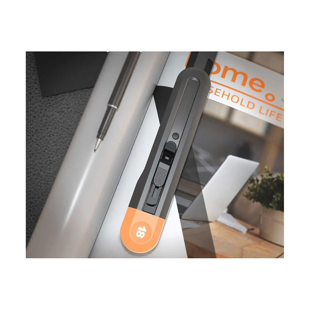 Нож универсальный "Deli Home", 18 мм, оранжевый - 2