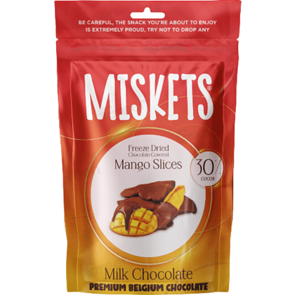 Конфеты "Miskets", 80 гр, манго в молочном шоколаде