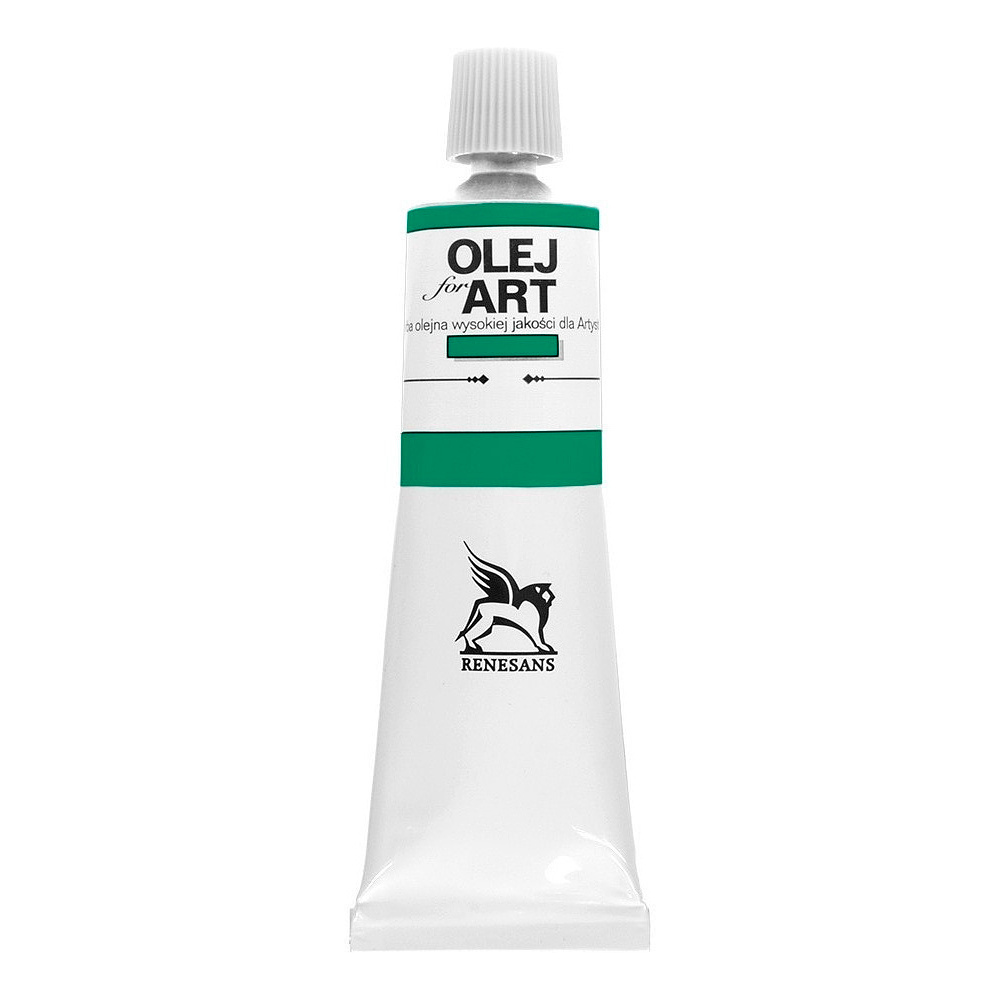 Краски масляные Renesans "Oils for art", 39 зелень перманентная, 60 мл, туба