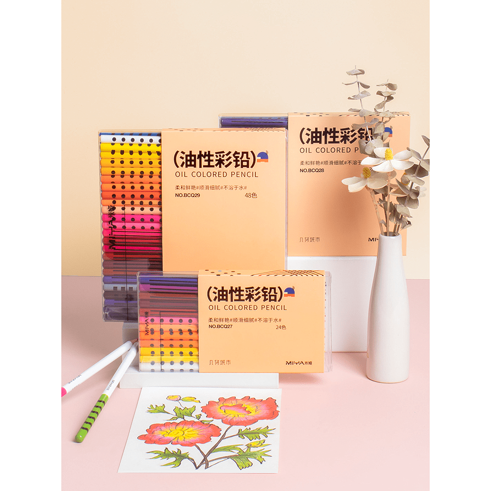 Цветные карандаши "Himi. Geometry city", 24 цвета - 6