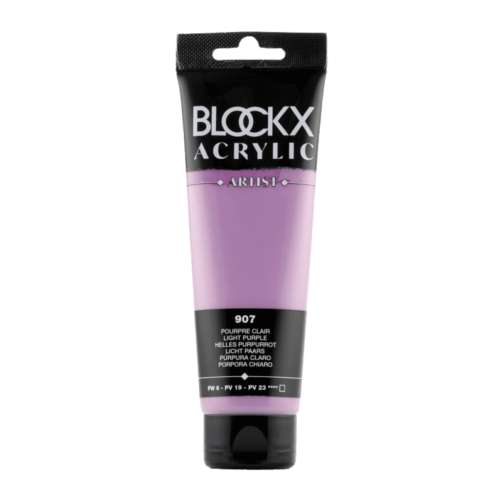 Краски акриловые "Blockx", 907 пурпурный светлый, 120 мл