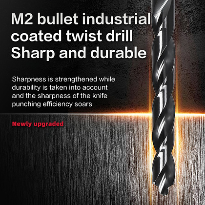 Сверло по металлу Deli RS EDH-MHZ060-E4, 6.0 мм, DIN 338, HSS-TiN - 7