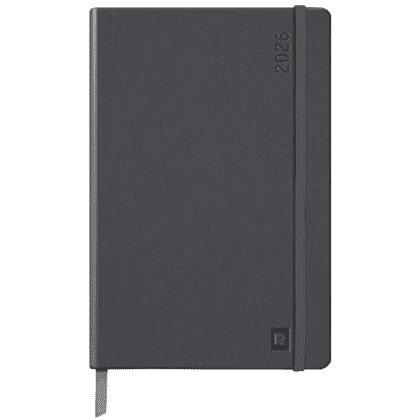 Еженедельник датированный "Rhodia", 80 листов, серый, 2026