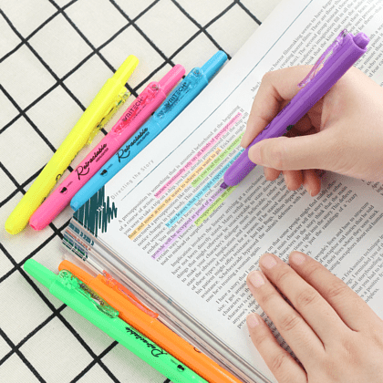 Маркер текстовый автоматический "Retractable", зеленый - 4