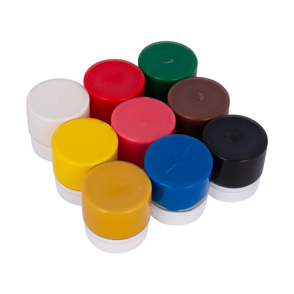 Гуашь "Цветик", 9 цветов, 15 мл. - 2