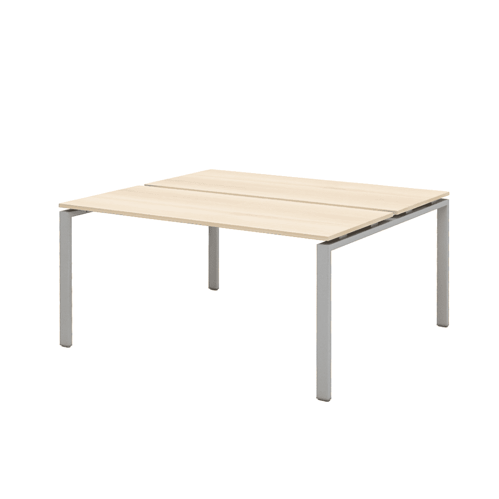 Коллекция Титан Бенч-система на 2 рабочих места ТН316ТР-1х2+ТН316К-22_ПР, 1600х1450х742, с пропусками для кабеля