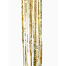 Гирлянда-дождик "Мерцание полос", 9х150 см, фольга, жёлтый