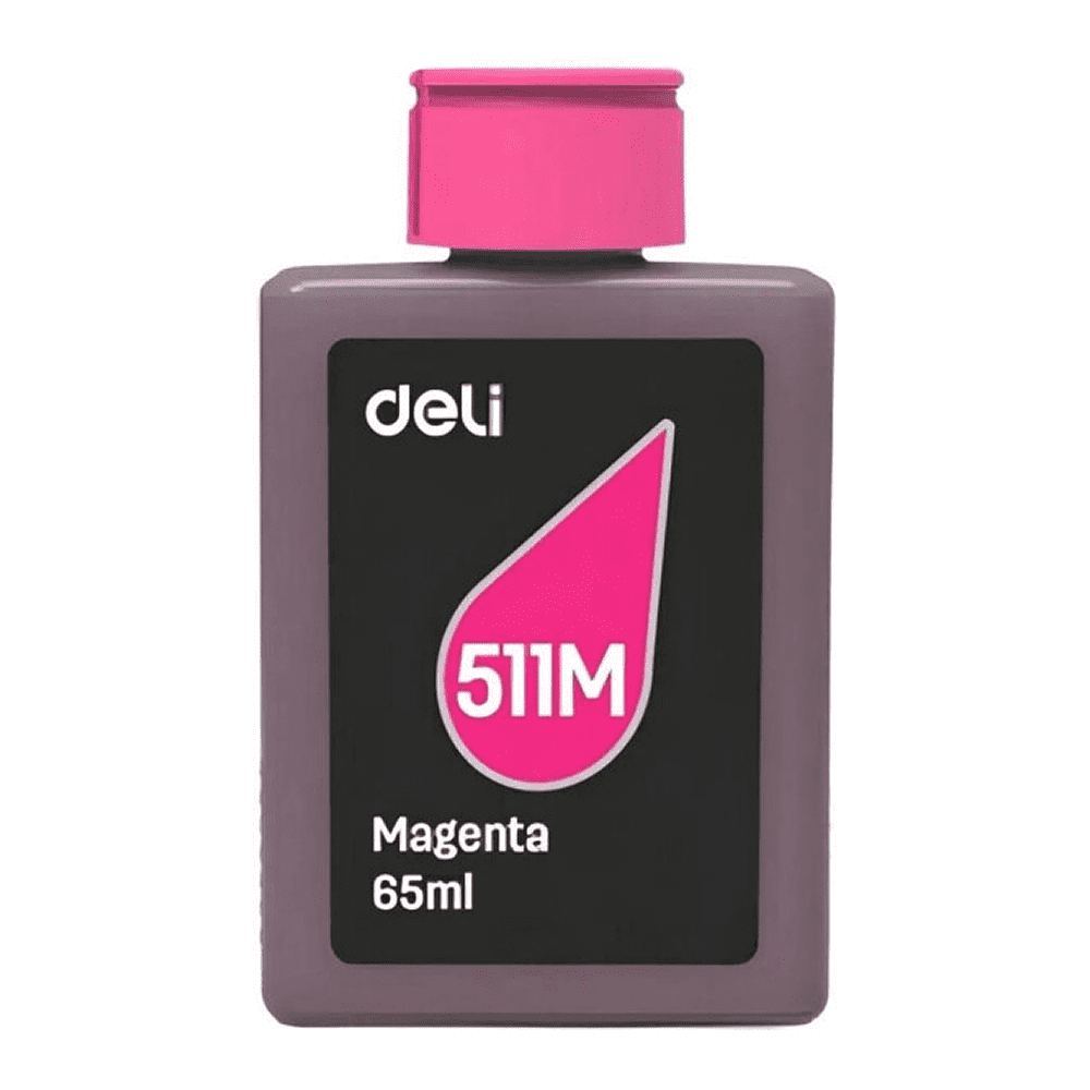 Чернила Deli 511M, 65 мл, пурпурный