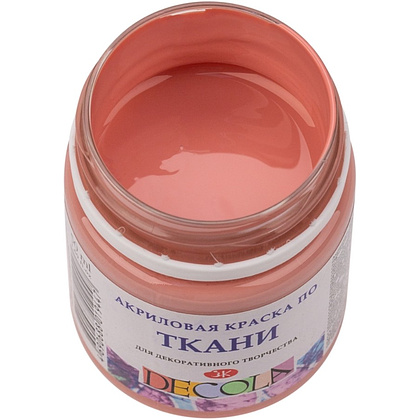 Краска акриловая по ткани "Декола", 371 пыльная роза, 50 мл., банка - 2