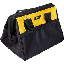 Сумка для инструментов Deli YS EDL-P2, 340х260х300 мм, ткань Oxford, черный, желтый