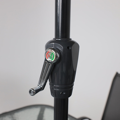 Комплект мебели садовой AksHome SUNBEAM (стол 1 шт, 6 кресел, зонт 1 шт), серый, черный - 23