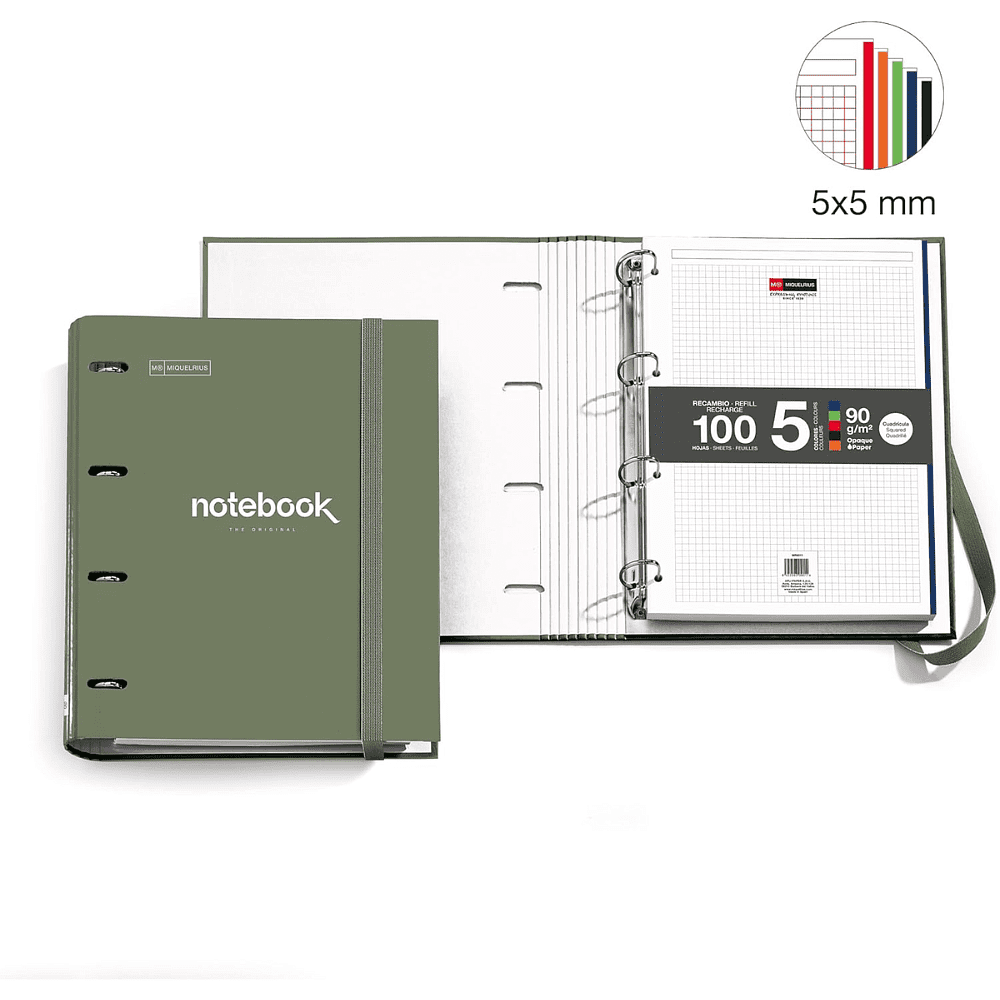 Тетрадь Miquelrius "Emotions", А4, 100 листов, клетка, хаки - 2