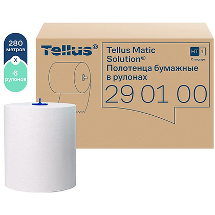 Полотенца бумажные Tellus Matic Стандарт, в рулонах, 1 слой, НT1, 280 м - 3