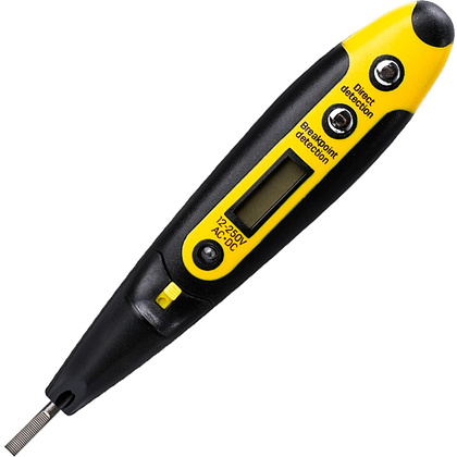 Индикаторная отвертка-тестер Deli YS EDL8005, 12-250 В, цифровая, желтый, черный