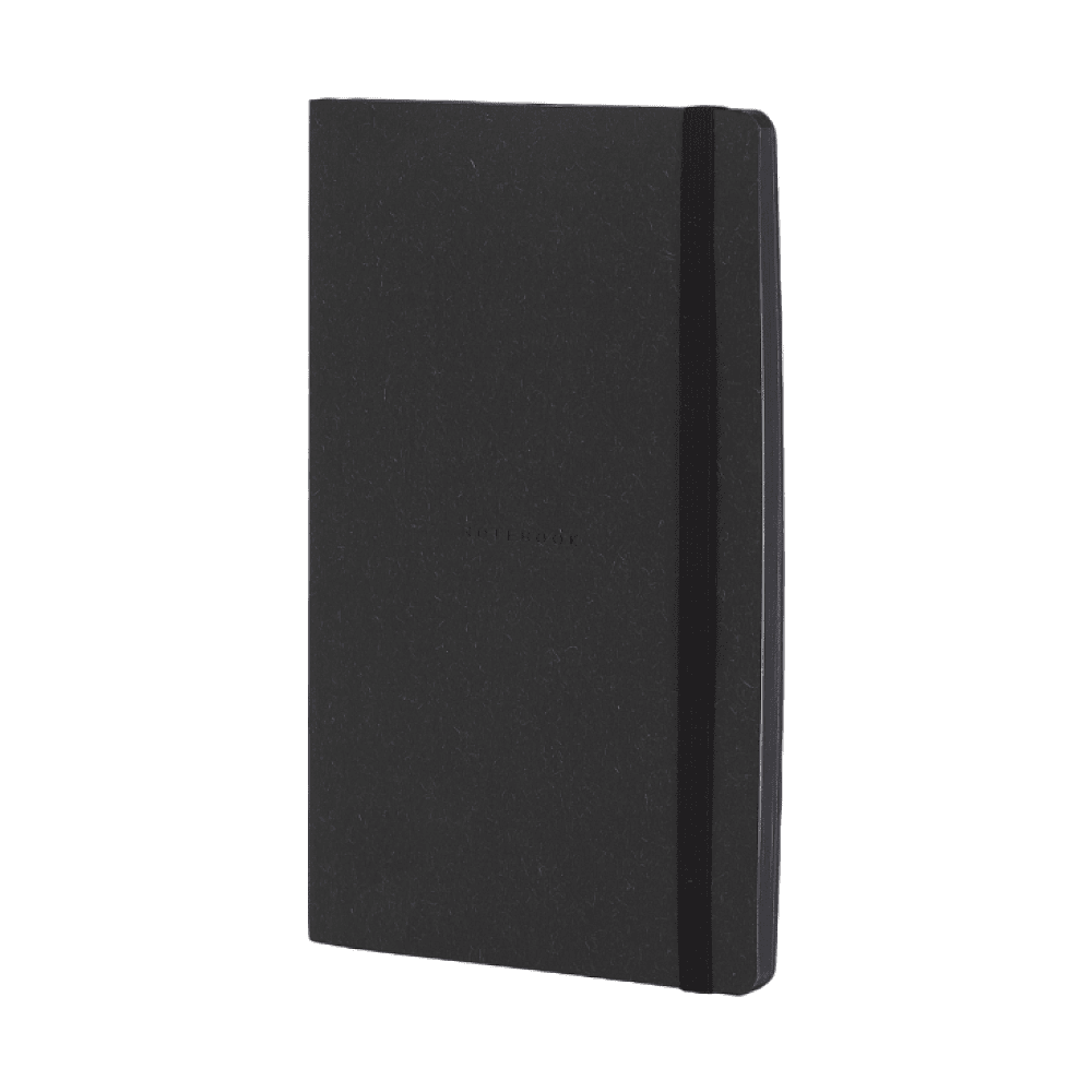 Блокнот "Wool & cotton", А5, 96 листов, линейка, черный