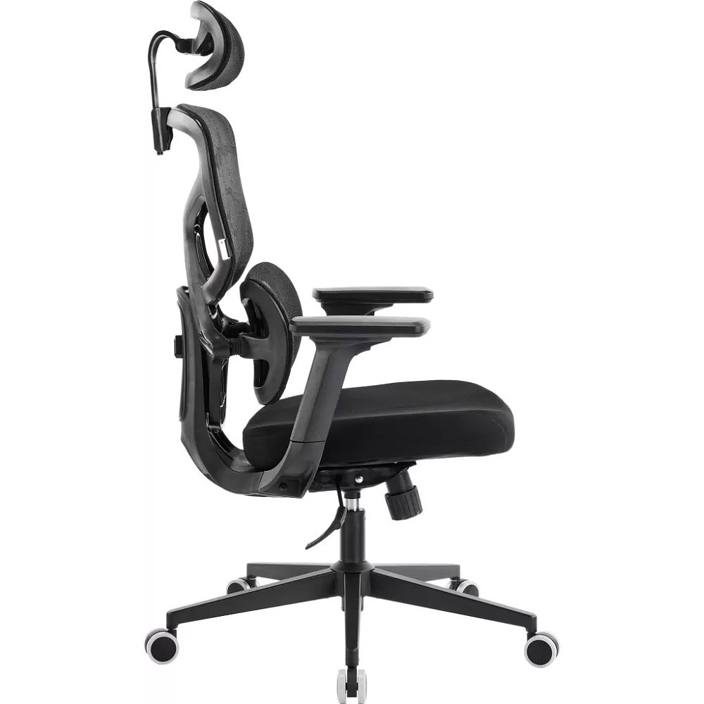 Кресло эргономичное EVERPROF Omega, Black, сетка, черный, металл, корпус черный - 3