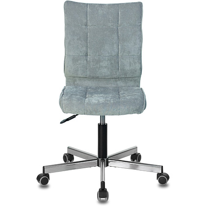 Кресло для персонала "Бюрократ СH-330M/LT", ткань, металл, серо-голубой - 3