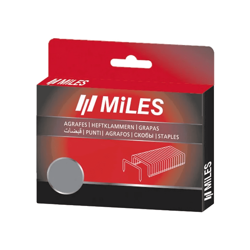 Скоба Miles №4, 8 мм, 1250 штук