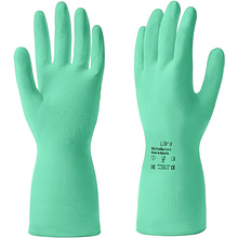 Перчатки латексные с х/б покрытием HQ Profiline р-р M зеленый