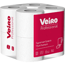 Бумага туалетная Veiro Professional Premium, 6 рулонов, 2 слоя, 20 м