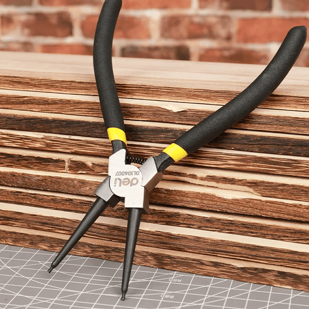 Съемник стопорных колец Deli YS EDL104007, 180 мм, прямые - 3