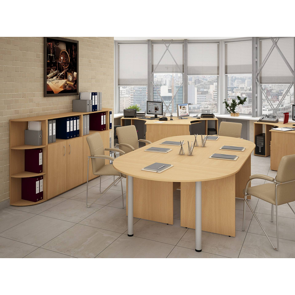 Коллекция Столица стол письменный С-1-14, 1400х700х750 мм, дуб сонома - 10