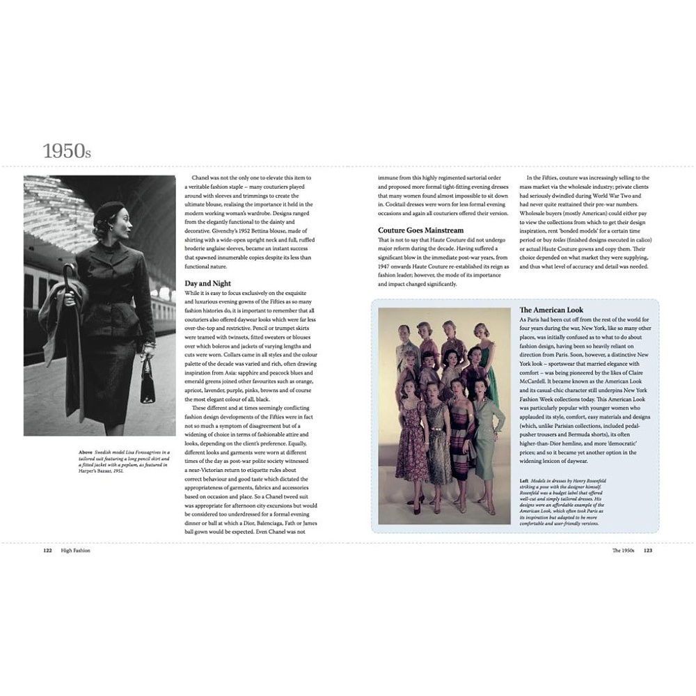 Книга на английском языке "High Fashion. The 20th Century Decade by Decade", Emmanuelle Dirix - 4