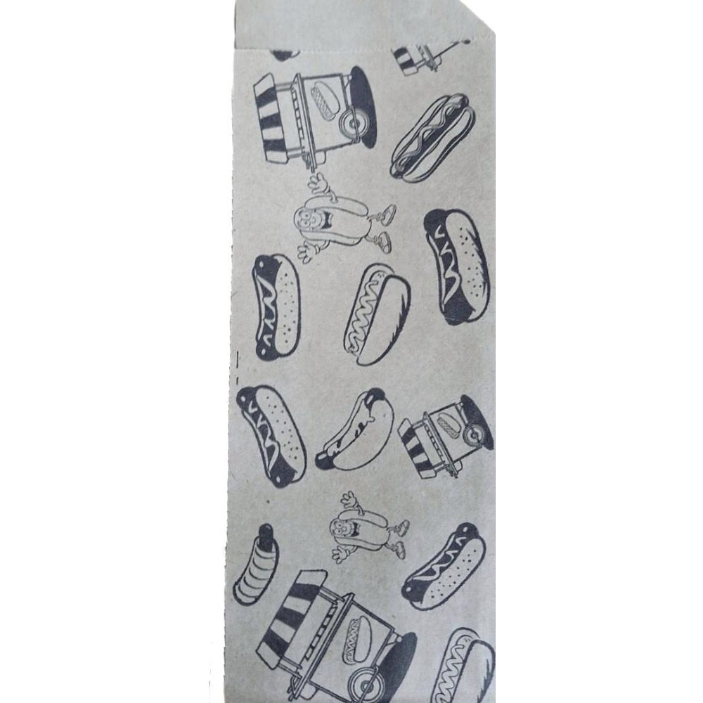 Пакет бумажный, уголок, 80х215 мм, для хот-дога, 2000 шт 