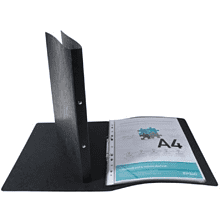 Папка на кольцах "Exacompta", картон, 20 мм, А4, черный