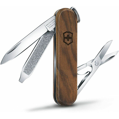 Нож карманный "Classic Wood 0.6221.63", дерево, металл, коричневый