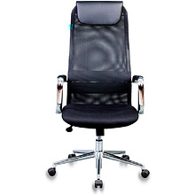 Кресло для руководителя "Бюрократ KB-9/DG", ткань, металл, черный